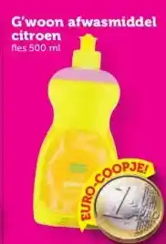 Coop G'woon afwasmiddel citroen aanbieding