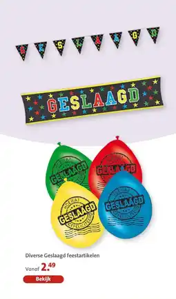 Bruna Diverse Geslaagd Feestartikelen aanbieding