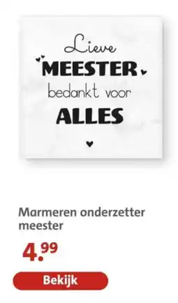 Bruna Marmeren Onderzetter Meester aanbieding