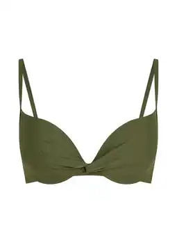 Hunkemoller Hunkemöller Voorgevormde beugel bikinitop Luna Groen aanbieding