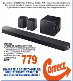 Correct Samsung HW-Q990F/XN Soundbar-Systeem aanbieding