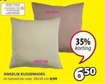 Jysk Angelik kussenhoes 50 x 50cm aanbieding