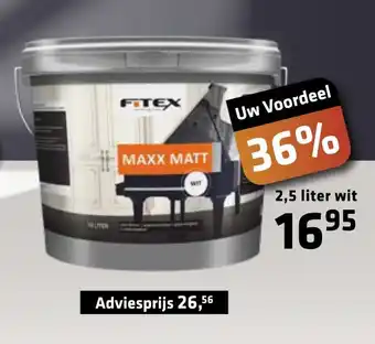 De voordeelmarkt Fitex Maxx Mat 2,5liter aanbieding