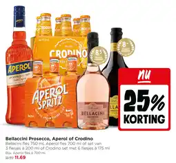 Jumbo Bellaccini Prosecco, Aperol of Crodino aanbieding