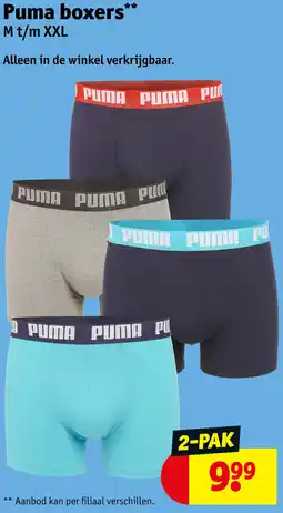Kruidvat Puma boxers aanbieding