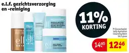 Kruidvat E.l.f. gezichtsverzorging en reiniging aanbieding