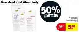 Kruidvat Dove deodorant Whole body aanbieding