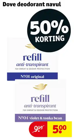 Kruidvat Dove deodorant navul aanbieding