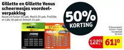 Kruidvat Gillette en Gillette Venus scheermesjes voordeelverpakking aanbieding