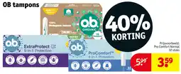 Kruidvat OB tampons aanbieding