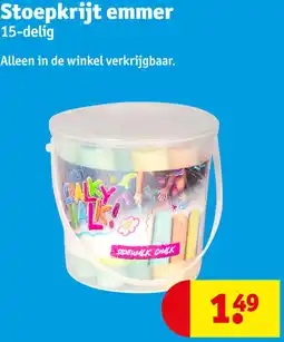 Kruidvat Stoepkrijt emmer aanbieding