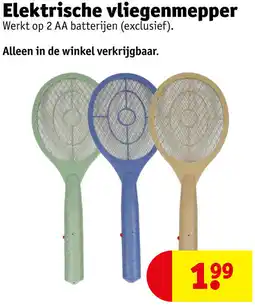 Kruidvat Elektrische vliegenmepper aanbieding