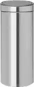 Bol.com Brabantia Touch Bin Prullenbak - 30 liter - Matt Steel Fingerprint Proof aanbieding