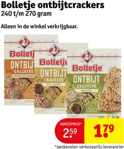Kruidvat Bolletje ontbijtcrackers aanbieding