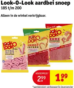 Kruidvat Look-0-Look aardbei snoep aanbieding