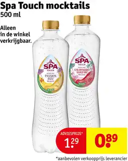 Kruidvat Spa Touch mocktails aanbieding
