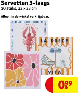 Kruidvat Servetten aanbieding