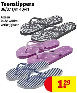 Kruidvat Teenslippers aanbieding