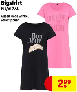 Kruidvat Bigshirt aanbieding