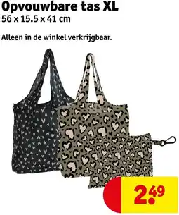 Kruidvat Opvouwbare tas XL aanbieding