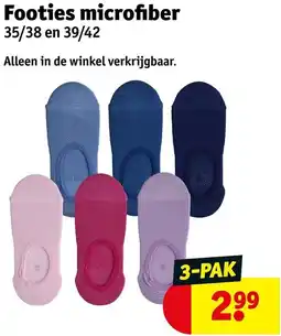 Kruidvat Footies microfiber aanbieding