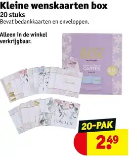 Kruidvat Kleine wenskaarten box aanbieding