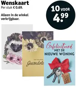 Kruidvat Wenskaart aanbieding