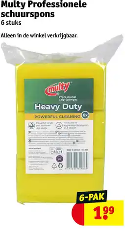 Kruidvat Multy Professionele schuurspons aanbieding