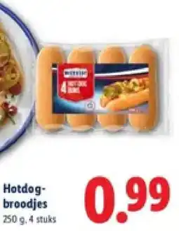 Lidl Hotdogbroodjes aanbieding