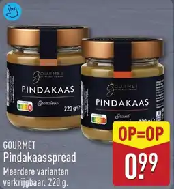 ALDI Gourmet Pindakaasspread aanbieding