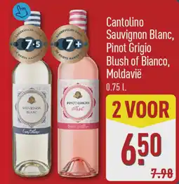 ALDI Cantolino Sauvignon Blanc, Pinot Grigio Blush of Bianco, Moldavië aanbieding