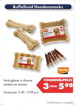 Huisdier Voordeelshop Buffelhuid Hondensnacks aanbieding