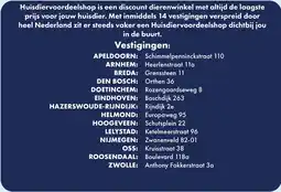 Huisdier Voordeelshop Vestigingen aanbieding