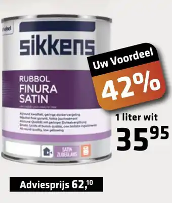 De voordeelmarkt Sikkens 1liter aanbieding