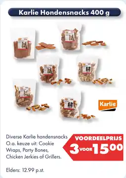 Huisdier Voordeelshop Karlie Hondensnacks 400 g aanbieding