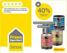 Praxis Sencys buitenbeits en lak aanbieding