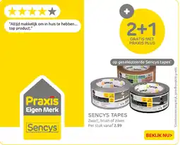 Praxis Sencys tapes aanbieding