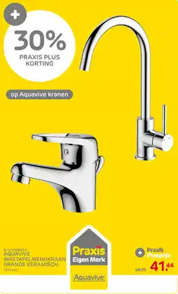 Praxis Aquavive kranen aanbieding
