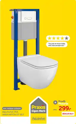 Praxis Aquavive iris inbouwtoilet set aanbieding