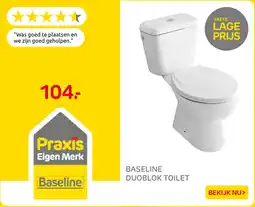 Praxis Baseline duoblok toilet aanbieding