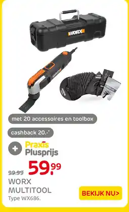 Praxis Worx multitool aanbieding