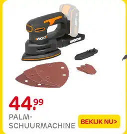 Praxis Palm schuurmachine aanbieding
