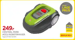 Praxis Central park accu robotmaaier aanbieding