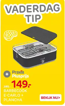 Praxis Barbecook e-carlo + plancha aanbieding