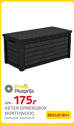 Praxis Keter opbergbox northwood aanbieding