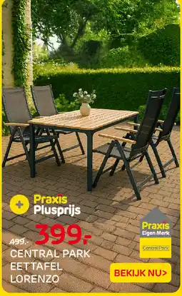 Praxis Central park eettafel lorenzo aanbieding