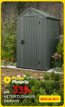 Praxis Keter tuinhuis darwin aanbieding