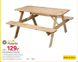 Praxis Picknicktafel aanbieding