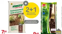 Praxis Op boomschors en aanplantgrond aanbieding