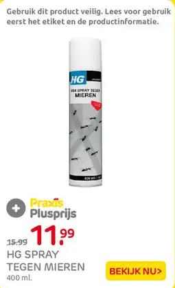 Praxis Hg spray tegen mieren aanbieding